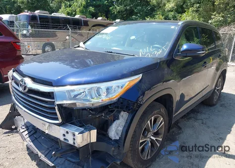 2016 Toyota Highlander Xle V6 из США, поврежденный, VIN 5TDJKRFH4GS342803